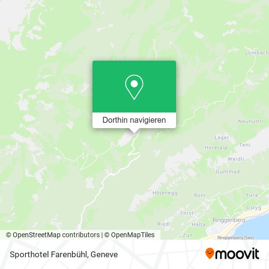 Sporthotel Farenbühl Karte