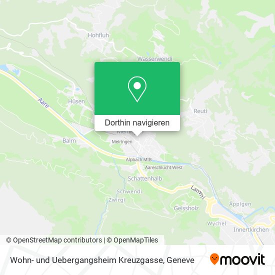 Wohn- und Uebergangsheim Kreuzgasse Karte