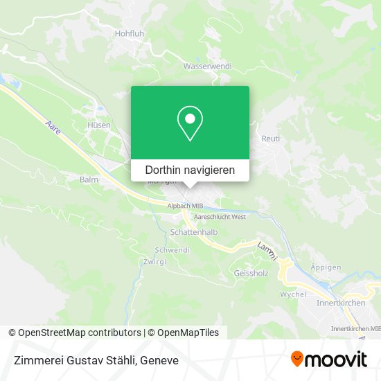 Zimmerei Gustav Stähli Karte