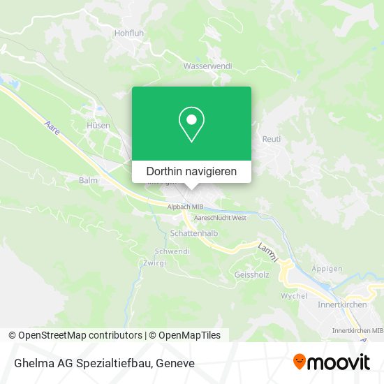 Ghelma AG Spezialtiefbau Karte