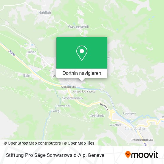 Stiftung Pro Säge Schwarzwald-Alp Karte