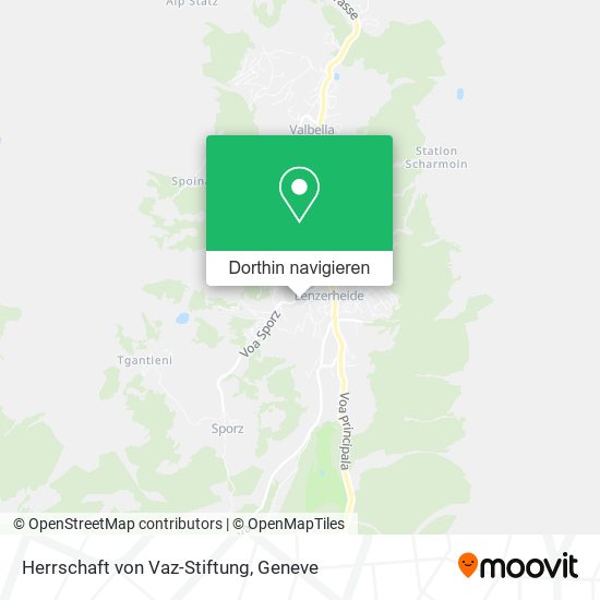 Herrschaft von Vaz-Stiftung Karte