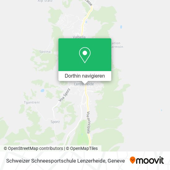 Schweizer Schneesportschule Lenzerheide Karte