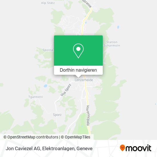 Jon Caviezel AG, Elektroanlagen Karte