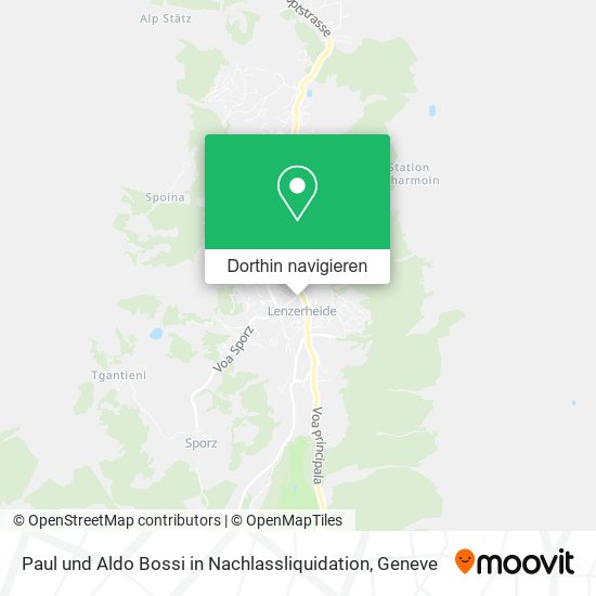Paul und Aldo Bossi in Nachlassliquidation Karte