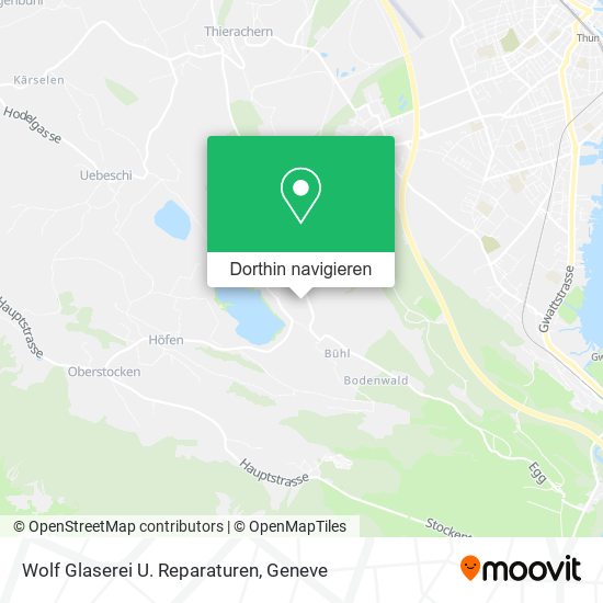 Wolf Glaserei U. Reparaturen Karte