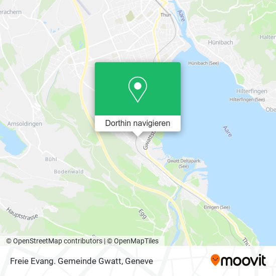 Freie Evang. Gemeinde Gwatt Karte
