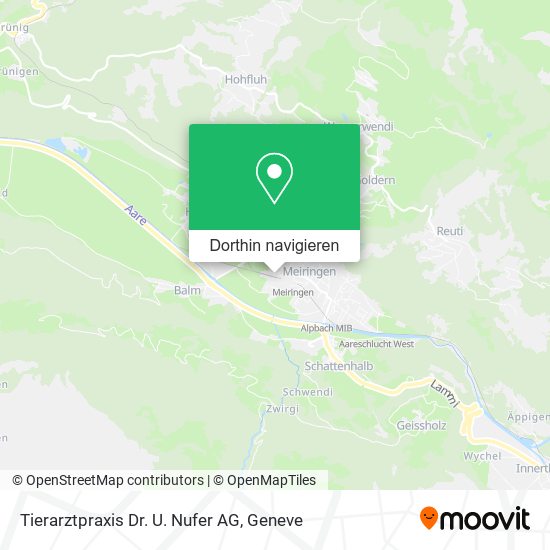 Tierarztpraxis Dr. U. Nufer AG Karte