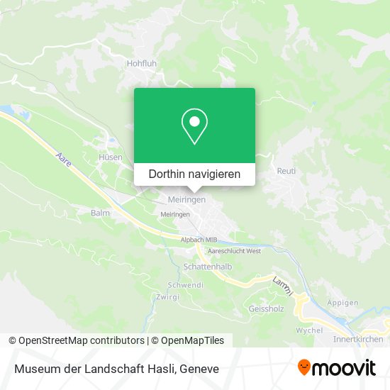 Museum der Landschaft Hasli Karte