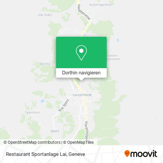 Restaurant Sportanlage Lai Karte