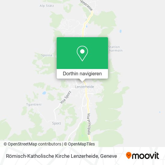 Römisch-Katholische Kirche Lenzerheide Karte