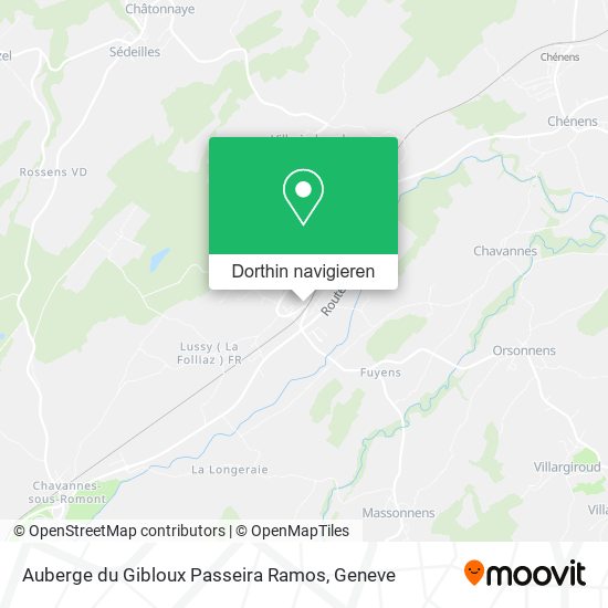 Auberge du Gibloux Passeira Ramos Karte