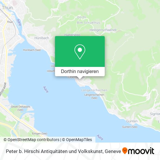 Peter b. Hirschi Antiquitäten und Volkskunst Karte