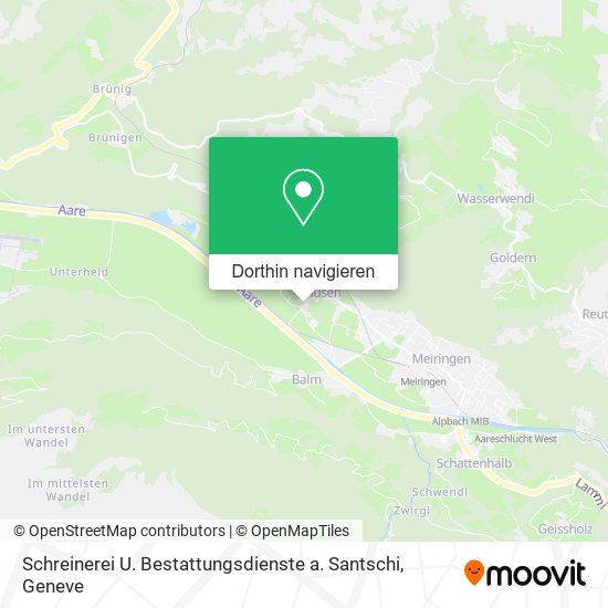 Schreinerei U. Bestattungsdienste a. Santschi Karte