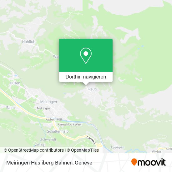 Meiringen Hasliberg Bahnen Karte