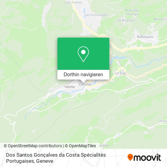 Dos Santos Gonçalves da Costa Spécialités Portugaises Karte