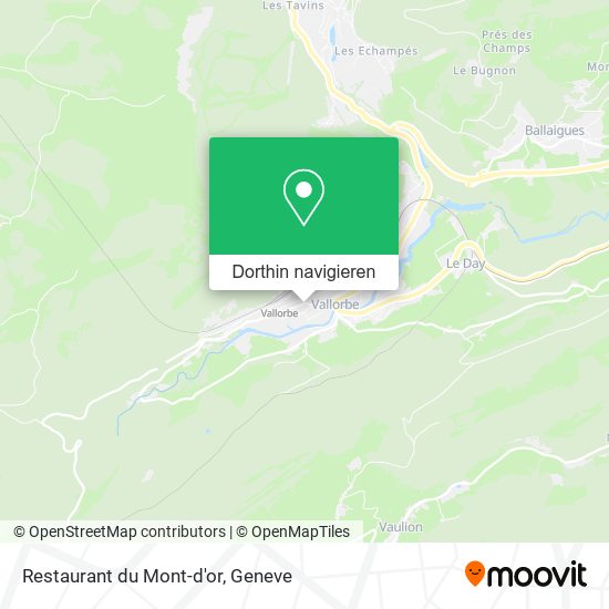 Restaurant du Mont-d'or Karte