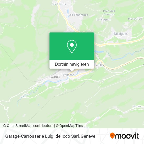 Garage-Carrosserie Luigi de Icco Sàrl Karte