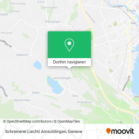 Schreinerei Liechti Amsoldingen Karte