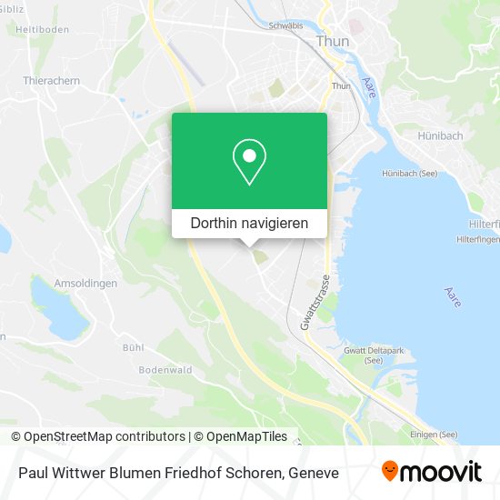 Paul Wittwer Blumen Friedhof Schoren Karte