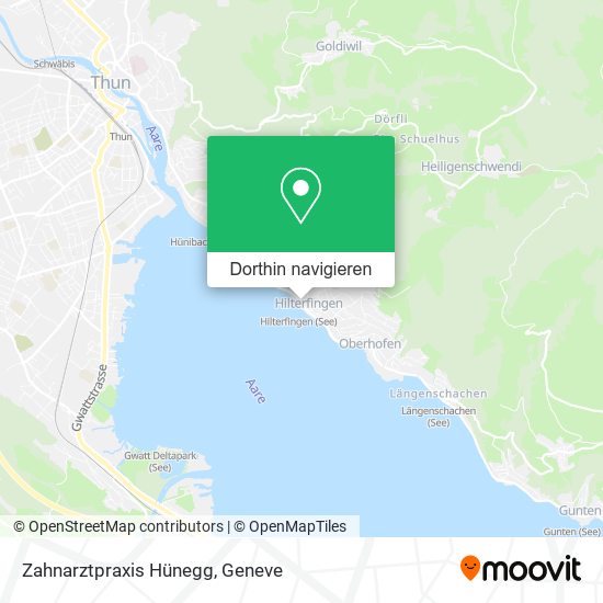 Zahnarztpraxis Hünegg Karte
