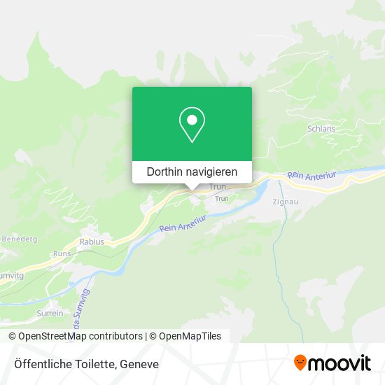 Öffentliche Toilette Karte