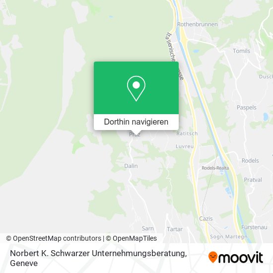 Norbert K. Schwarzer Unternehmungsberatung Karte