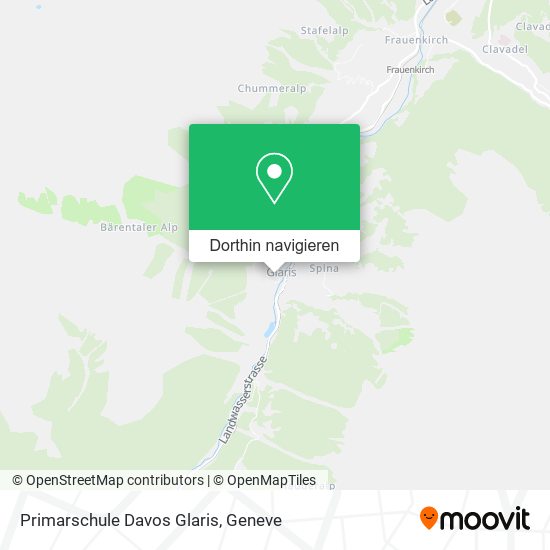 Primarschule Davos Glaris Karte