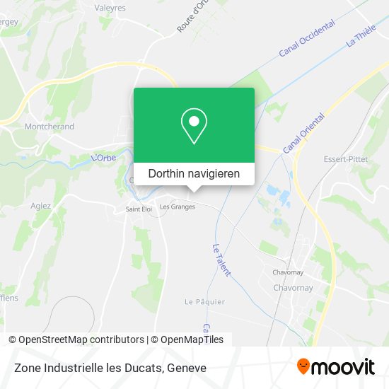 Zone Industrielle les Ducats Karte