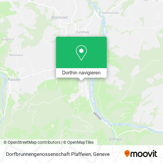Dorfbrunnengenossenschaft Plaffeien Karte