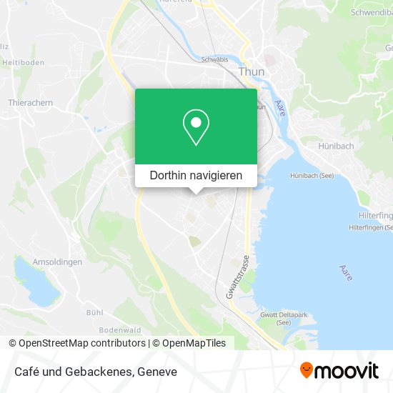 Café und Gebackenes Karte