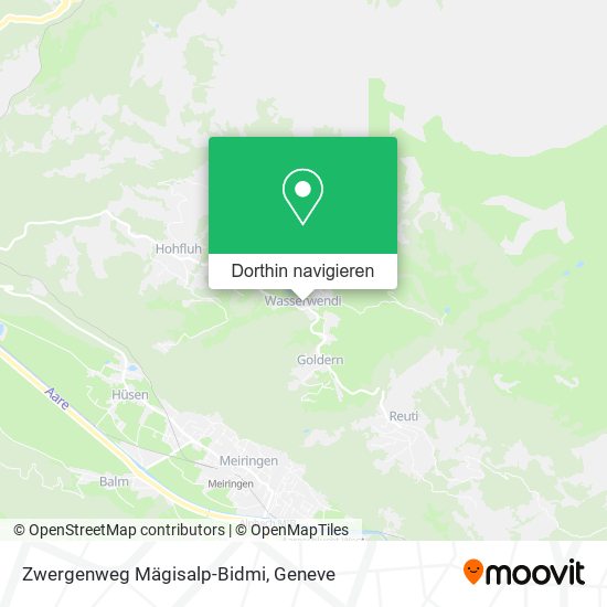 Zwergenweg Mägisalp-Bidmi Karte