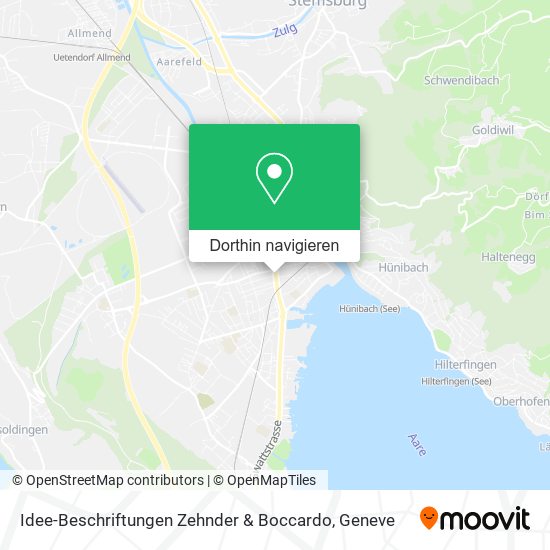 Idee-Beschriftungen Zehnder & Boccardo Karte