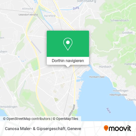Canosa Maler- & Gipsergeschäft Karte