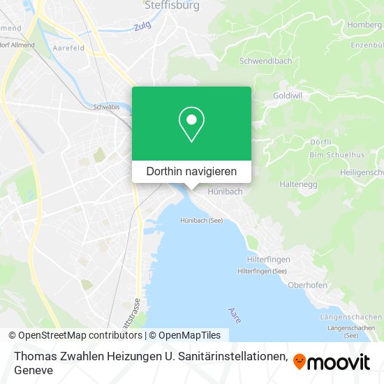 Thomas Zwahlen Heizungen U. Sanitärinstellationen Karte