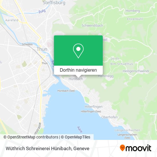 Wüthrich Schreinerei Hünibach Karte