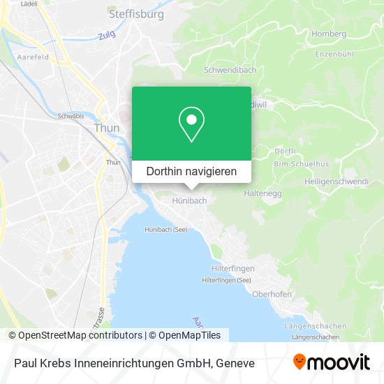 Paul Krebs Inneneinrichtungen GmbH Karte