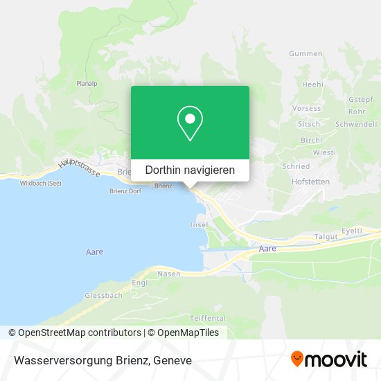 Wasserversorgung Brienz Karte