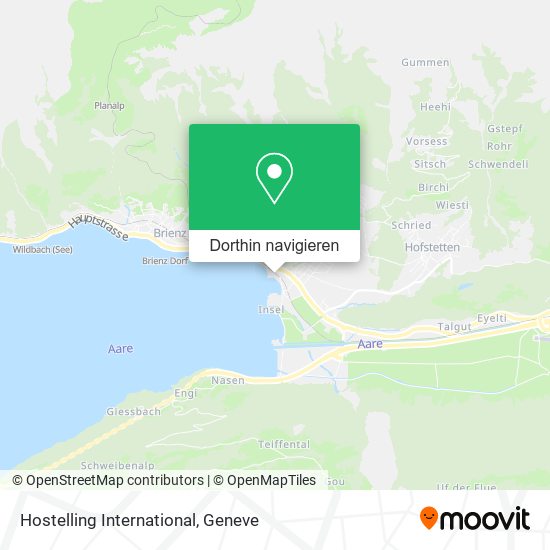 Hostelling International Karte