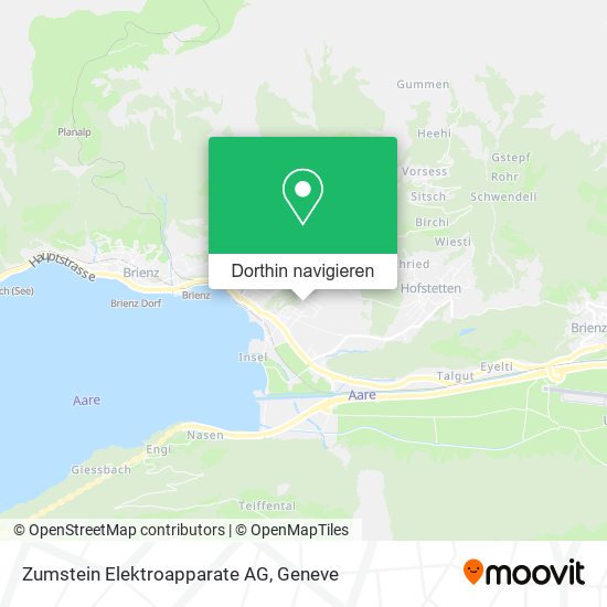 Zumstein Elektroapparate AG Karte