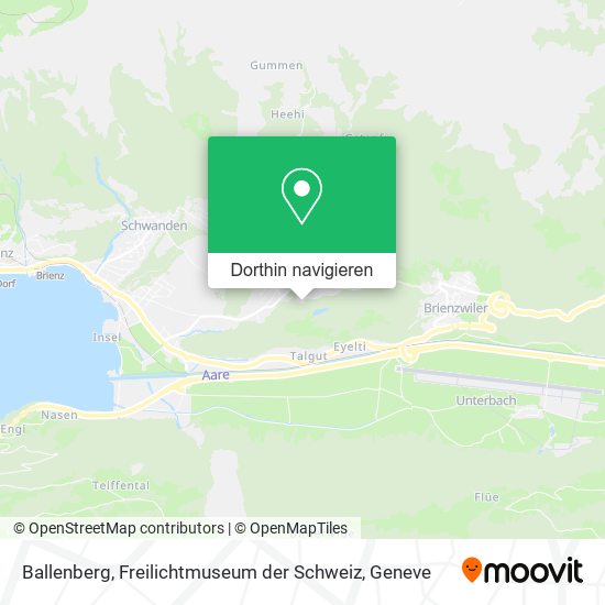 Ballenberg, Freilichtmuseum der Schweiz Karte