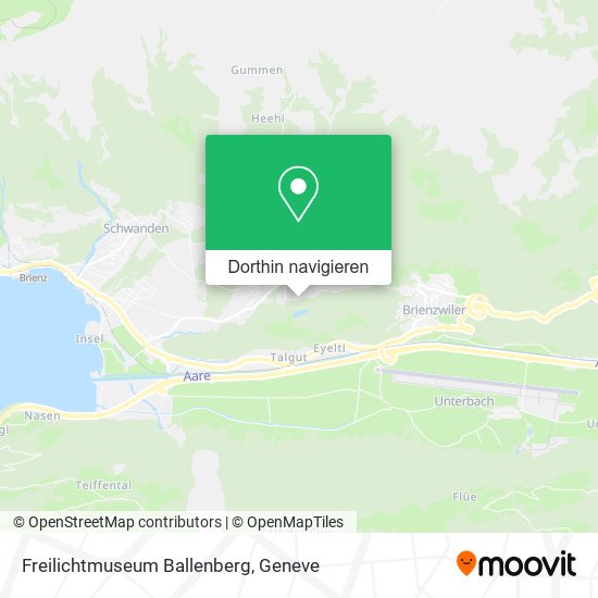 Freilichtmuseum Ballenberg Karte