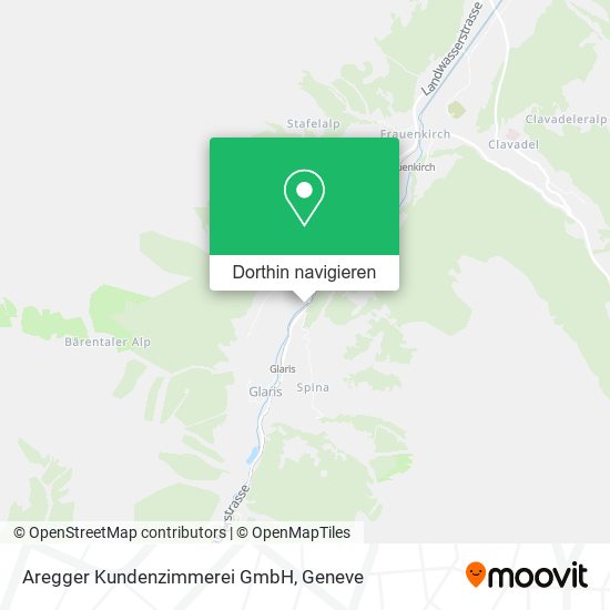 Aregger Kundenzimmerei GmbH Karte