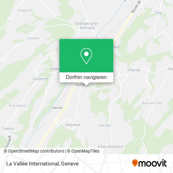 La Vallée International Karte