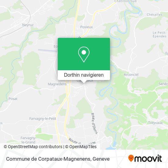 Commune de Corpataux-Magnenens Karte