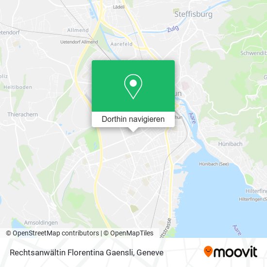 Rechtsanwältin Florentina Gaensli Karte