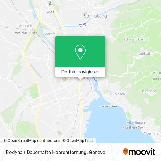Bodyhair Dauerhafte Haarentfernung Karte
