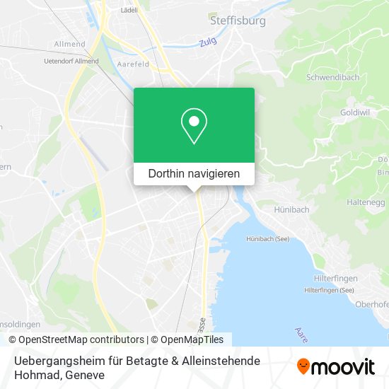 Uebergangsheim für Betagte & Alleinstehende Hohmad Karte