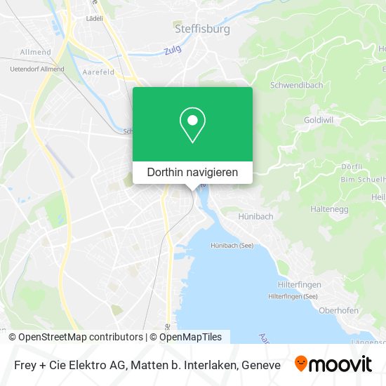 Frey + Cie Elektro AG, Matten b. Interlaken Karte