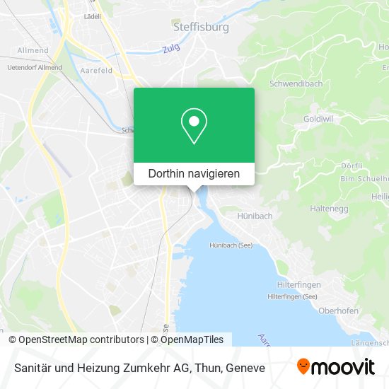 Sanitär und Heizung Zumkehr AG, Thun Karte